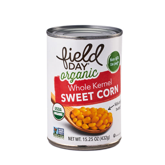 Field Day Organic Whole Kernel Sweet Corn 432g