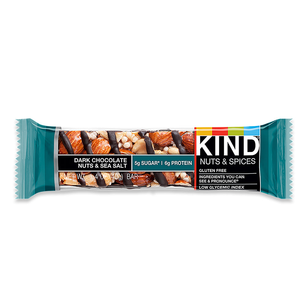 Kind Dark Chocolate Nuts & Sea Salt Bar 40g – Healthy Options