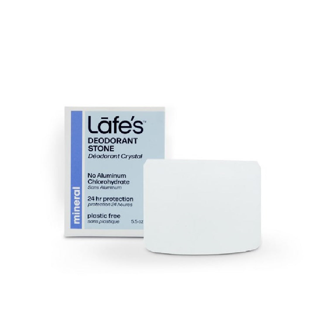 Lafe's Mineral Salt Deodorant Stone with Holder 155g