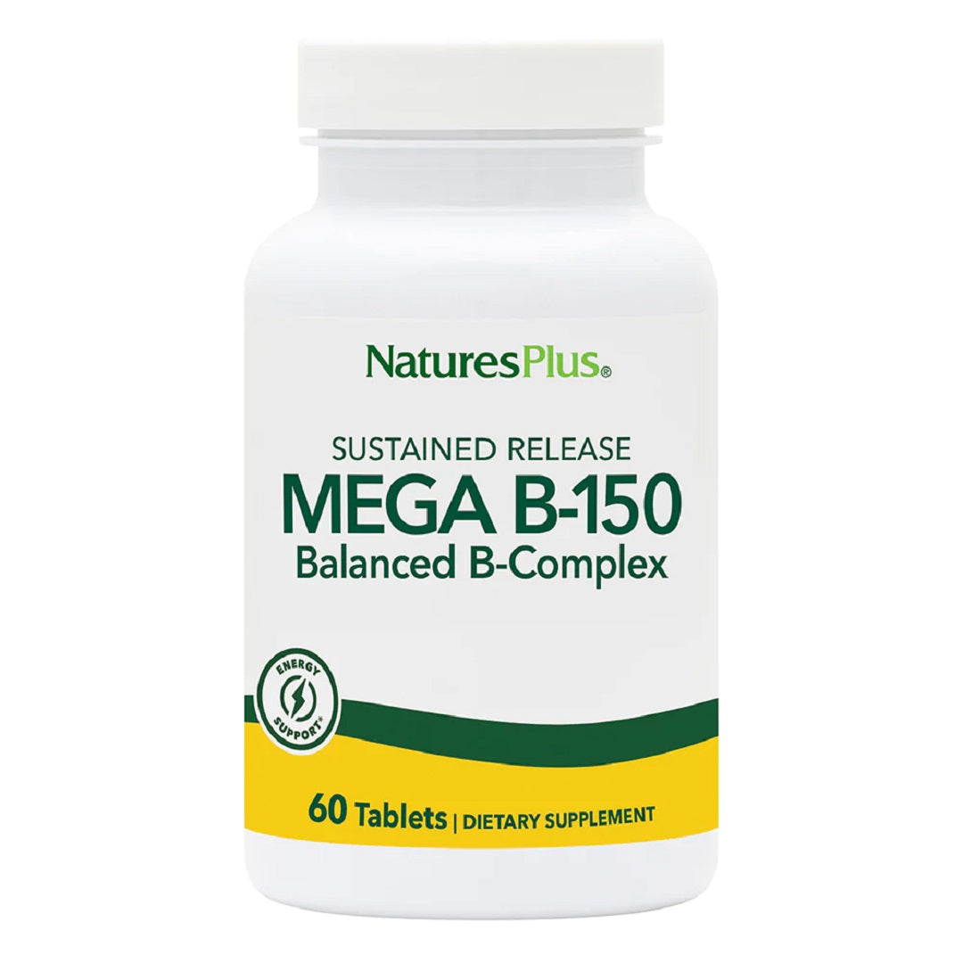 Nature's Plus Sustained Release Mega B-150 Balanced B Complex 90 Tablets