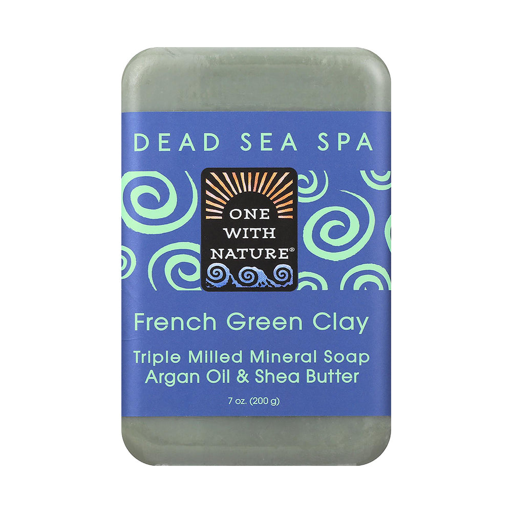 One with Nature French Green Clay Bar Soap 200g