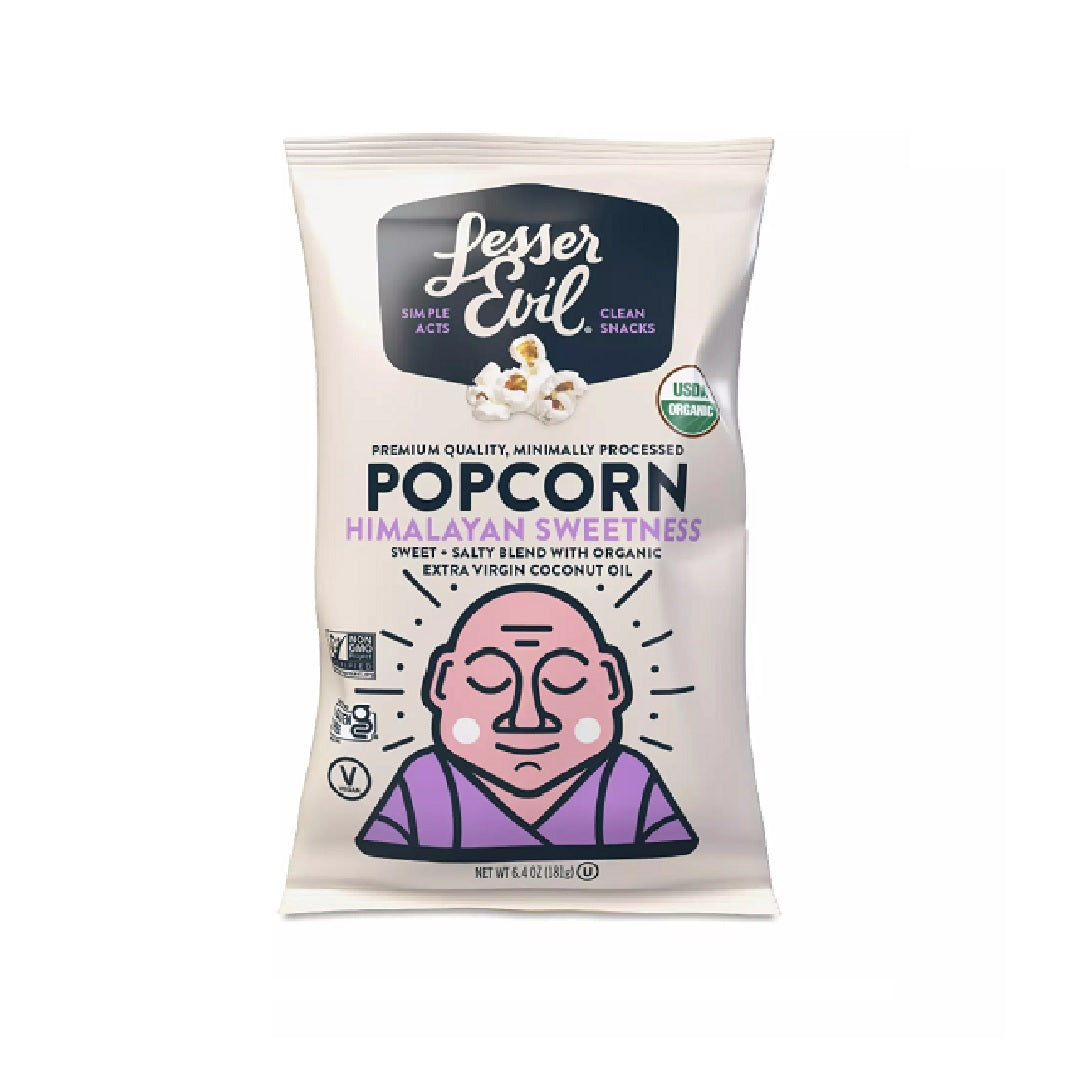 Lesser Evil Organic Gluten-Free Himalayan Sweetness Popcorn 181g ...