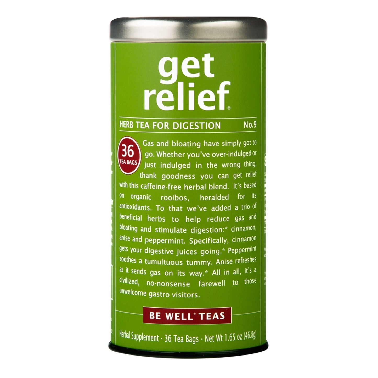 Republic Of Tea Get Relief 36 Tea Bags