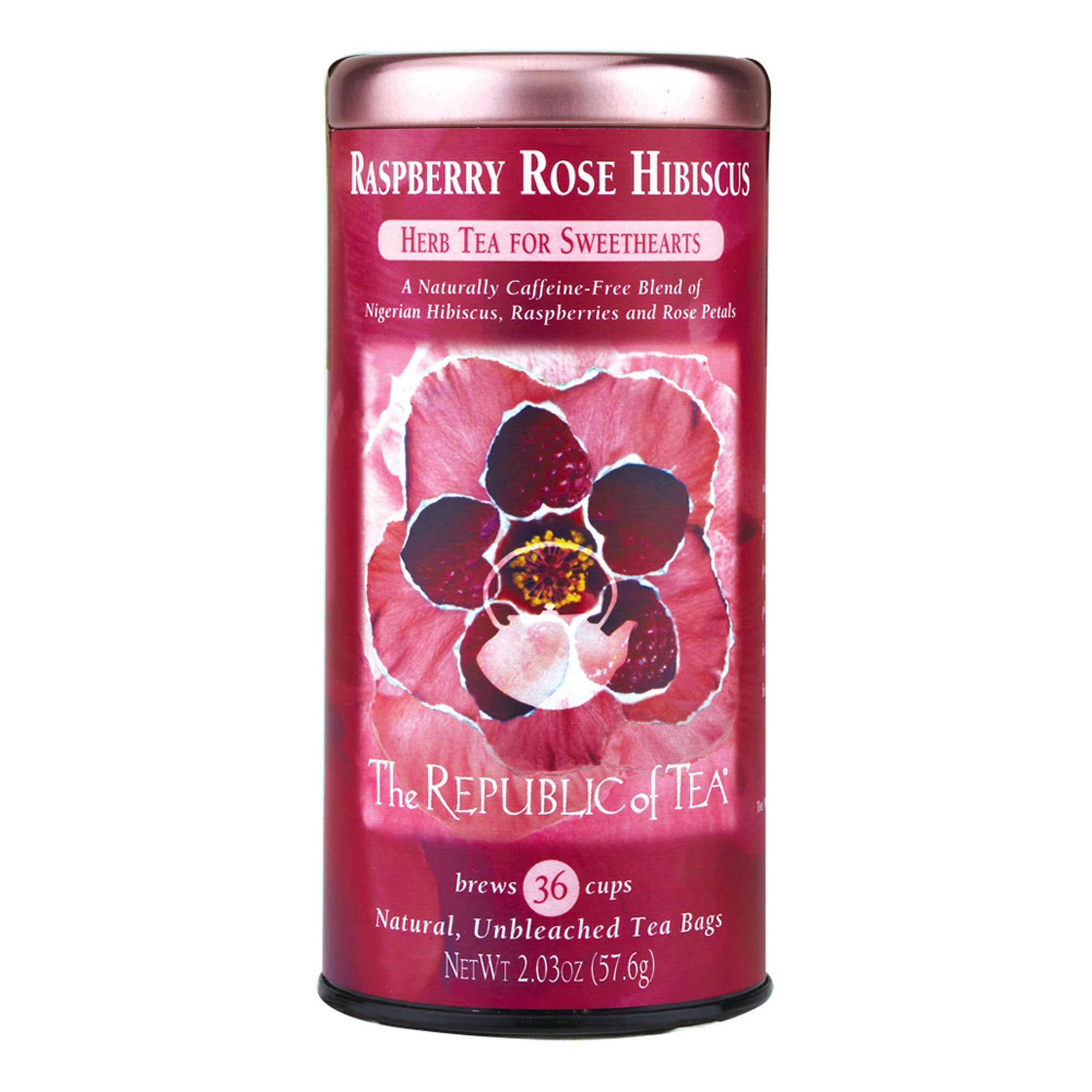 Republic Of Tea Hibiscus Raspberry Rose 36 Tea Bags – Healthy Options
