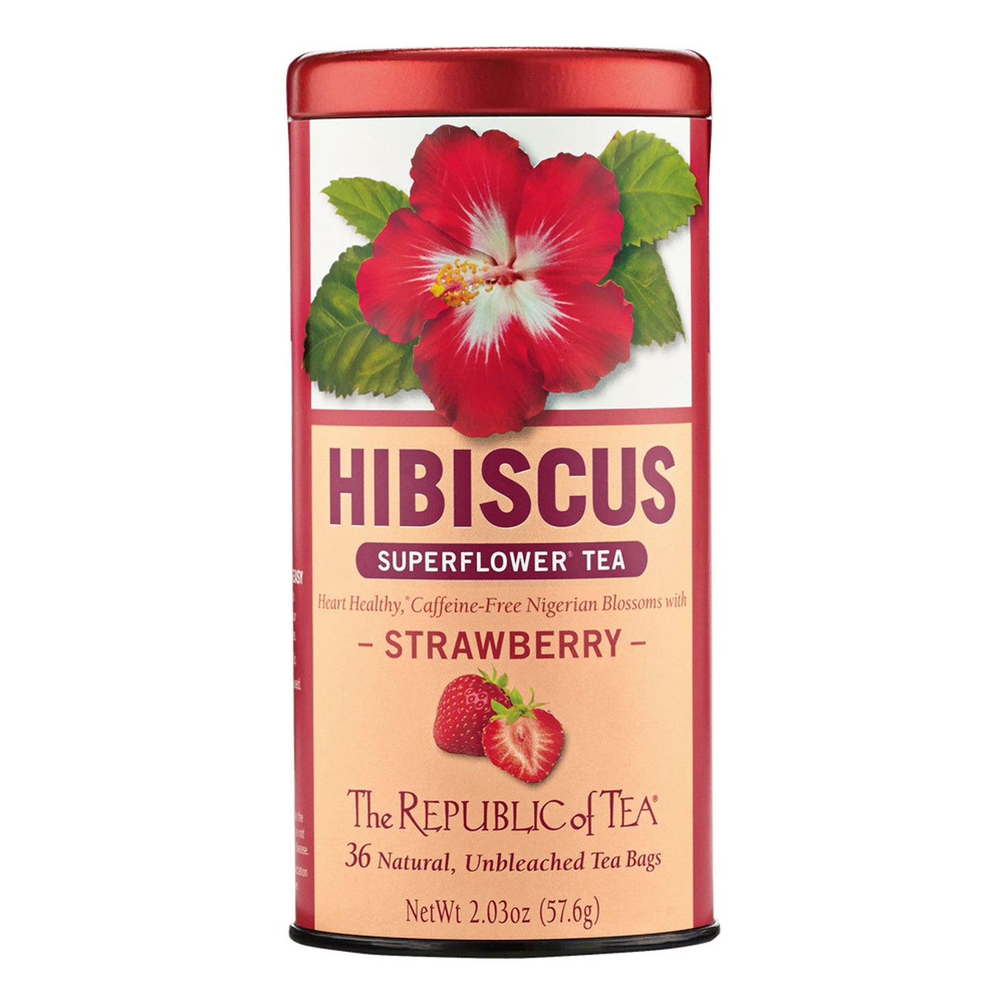 Republic Of Tea Hibiscus Strawberry 36 Tea Bags