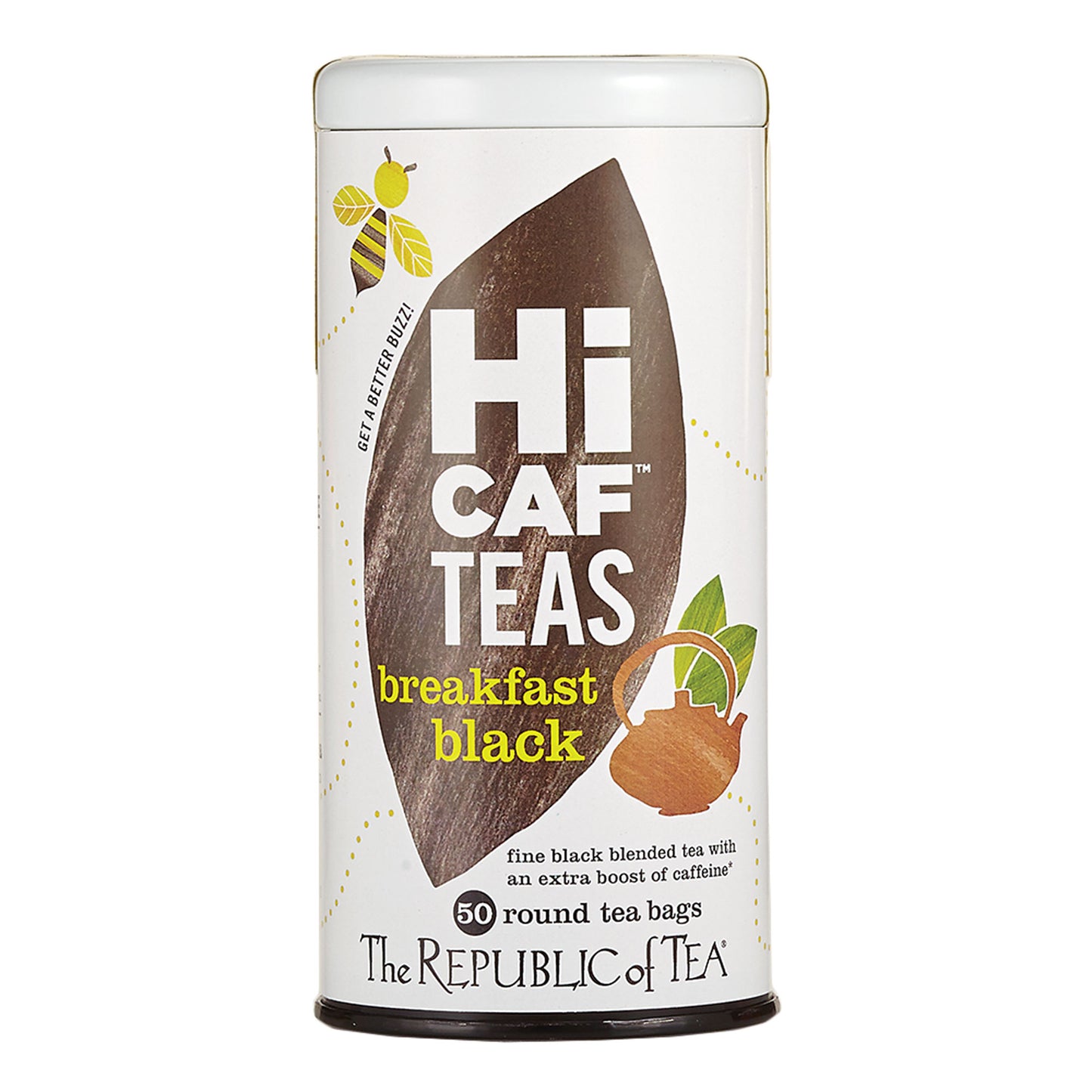 Republic Of Tea High Caffeine Black Breakfast Tea 50 Tea Bags