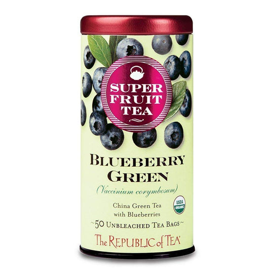 Republic Of Tea Superfruit Blueberry Green Tea 50 Tea Bags
