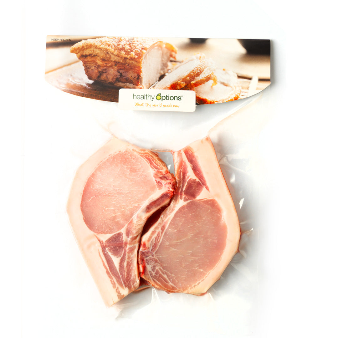 Frozen Healthy Options Pork Rib Chops 600g