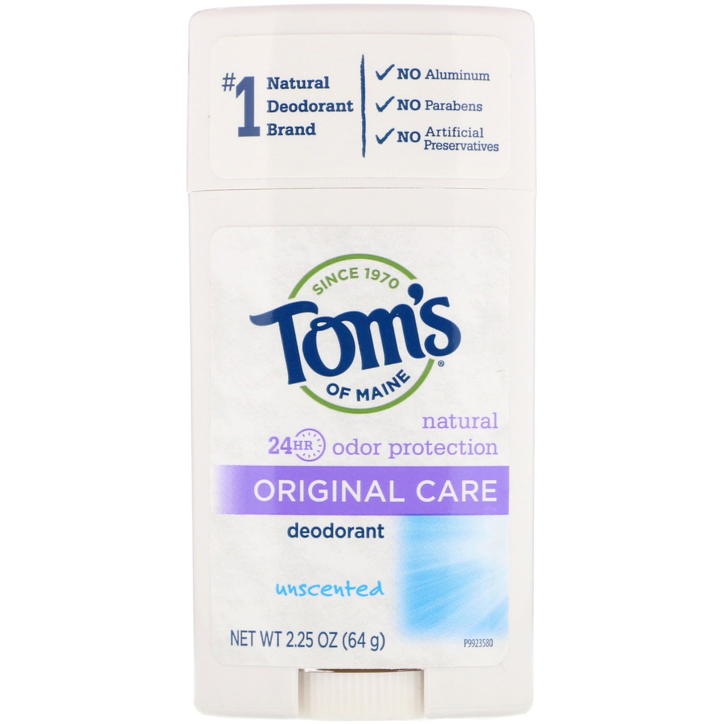 Tom's of Maine Unscented Original Care Stick Deodorant 64g
