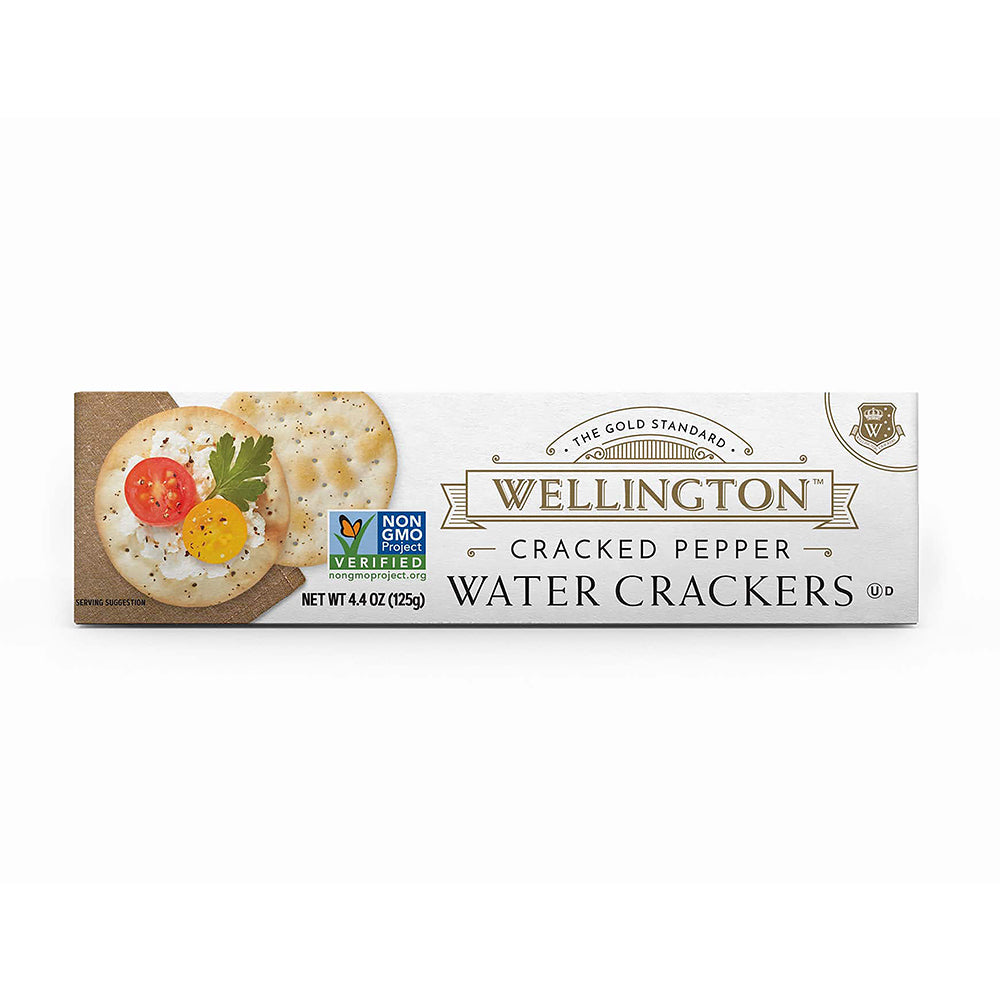 Wellington Cracked Pepper Water Crackers 125g