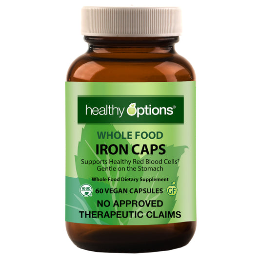 Healthy Options Whole Food Iron 60 Vegan Capsules